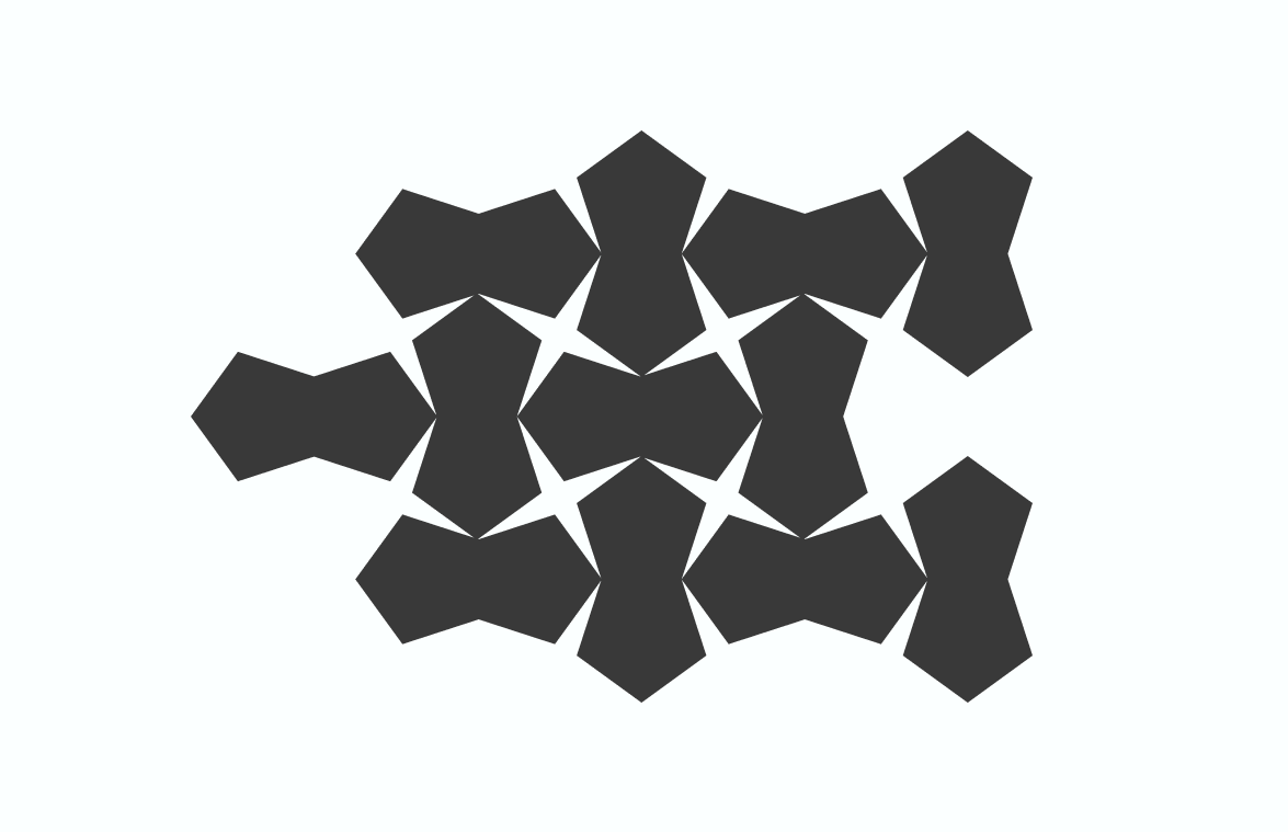 Proceso de construcción del patrón gráfico de Or Taronger a partir de los módulos del logotipo: forma, repetición y aplicación cromática final.
